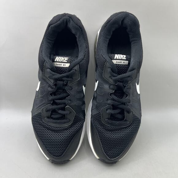 Nike Dart 11 Running Shoes Women Size 8 Black White Mesh Comfort Low Sneakers - Picture 5 of 9